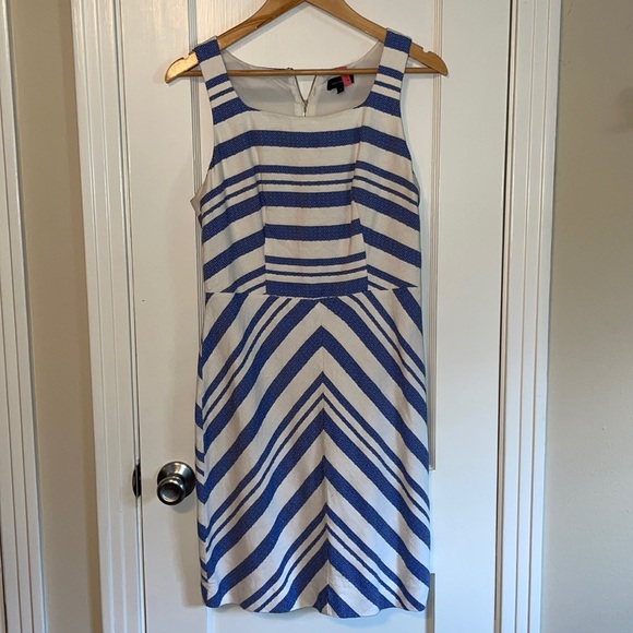 The Limited Woven Blue Stripe Dress - Picture 1 of 3